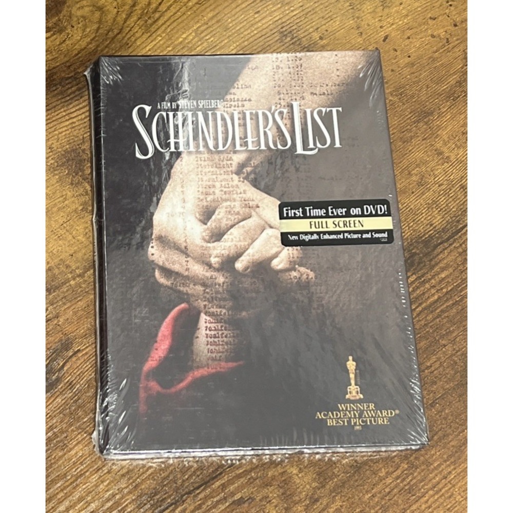 Schindlers List (DVD 2004 Full Frame) Liam Neeson Ralph Fiennes Spielberg Sealed